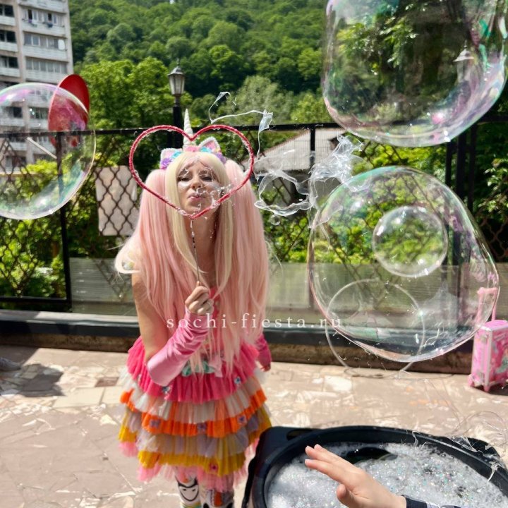 Шоу мыльных пузырей в Саранске