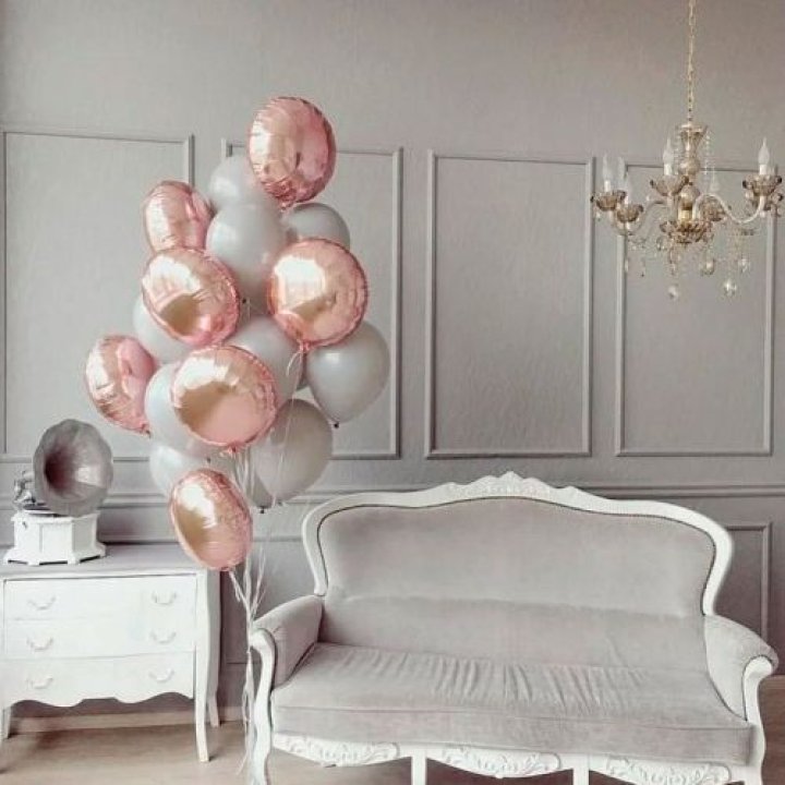 Фонтан шаров "Софт рози" в Саранске