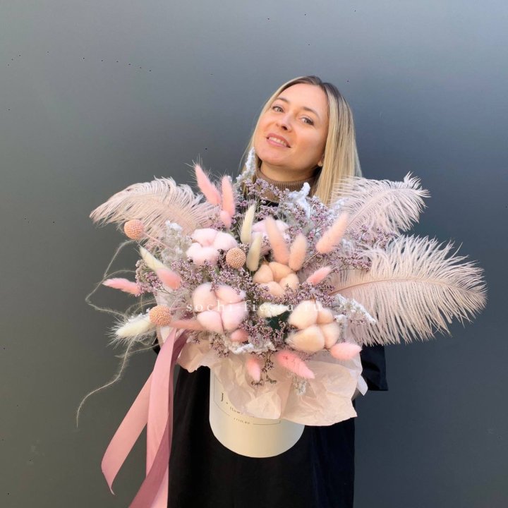 Авторский бокс с сухоцветами в Саранске