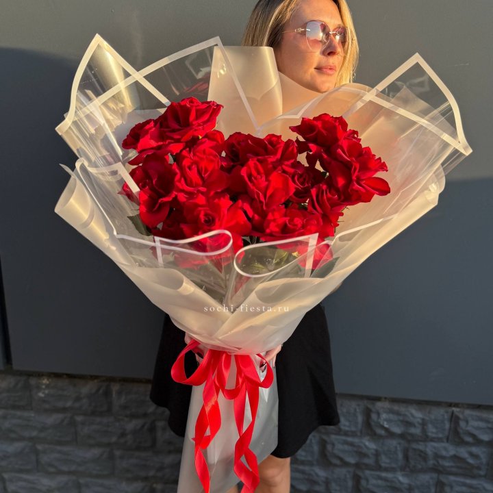  Букет  высоких роз 15 шт в Саранске