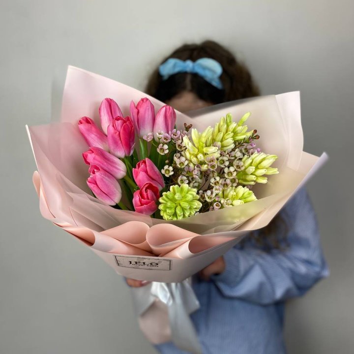  Дуо тюльпаны и гиацинты в Саранске