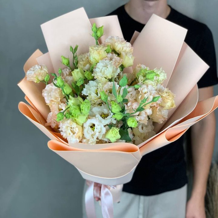 Букет эустом "Крем" в Саранске