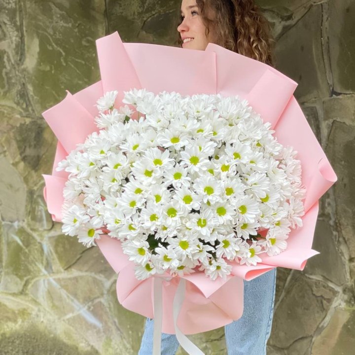  Букет хризантем "Крем" в Саранске