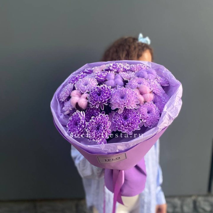 Хризантемы с хлопком в Саранске