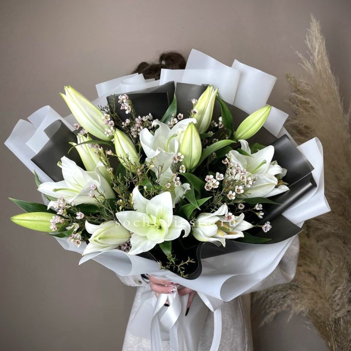 Букет лилий Снежная королева в Саранске