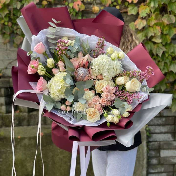 Авторский букет с протеей №1 в Саранске