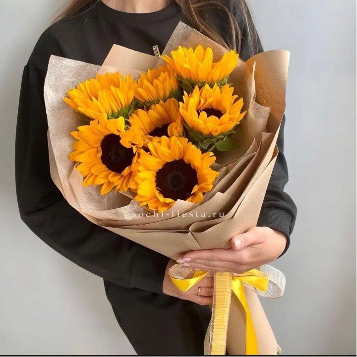Букет из подсолнухов в Саранске