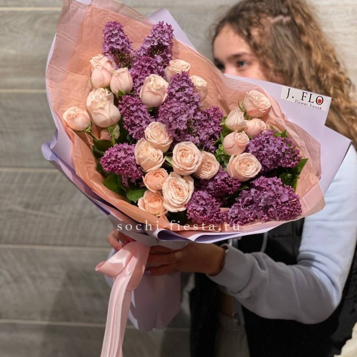 Букет "Лиловая весна" в Саранске