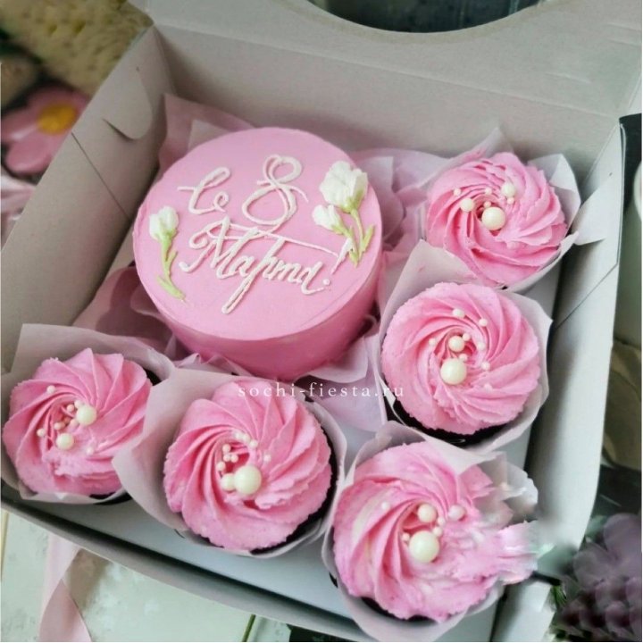 Капкейки и бенто-торт "8 марта!" в Саранске