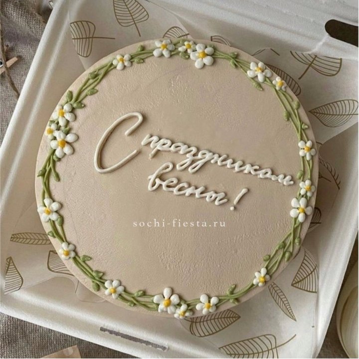 Бенто-торт "C праздником весны!"  в Саранске