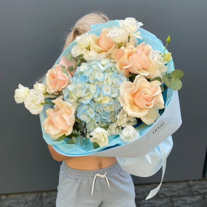 Сборный букет "Голубой закат" в Саранске