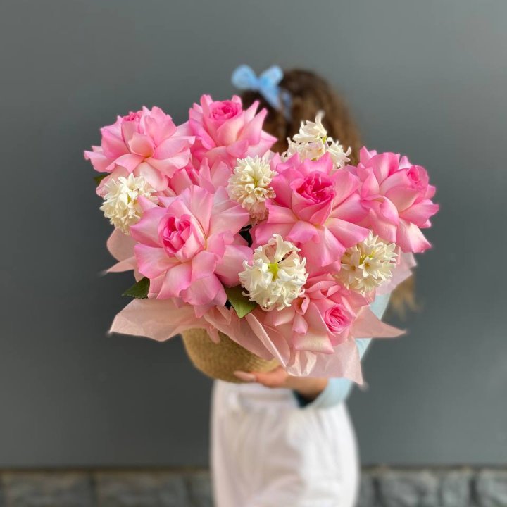 Дуо розы и гиацинты в Саранске