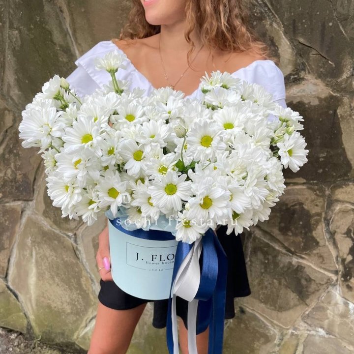 Коробка с хризантемами №2 в Саранске