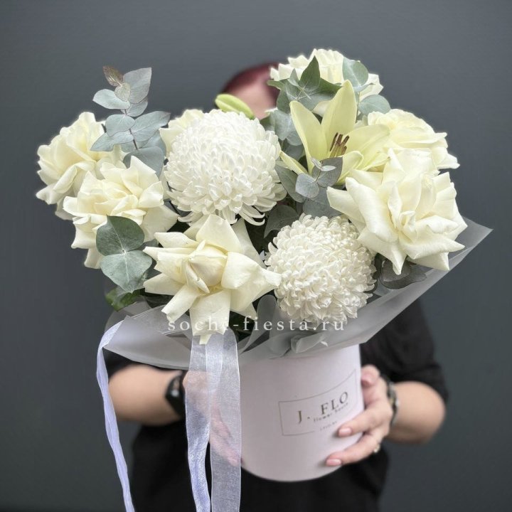 Цветы в шляпной коробке  в Саранске