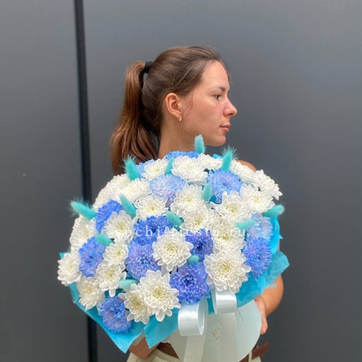  Коробочка  хризантем и лагуруса в Саранске