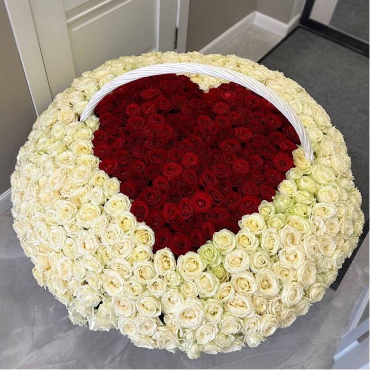 501 роза сердце в Саранске