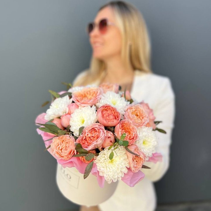 Нежная коробка с цветами в Саранске