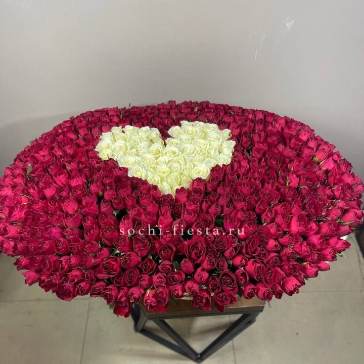 501 роза в корзине в Саранске