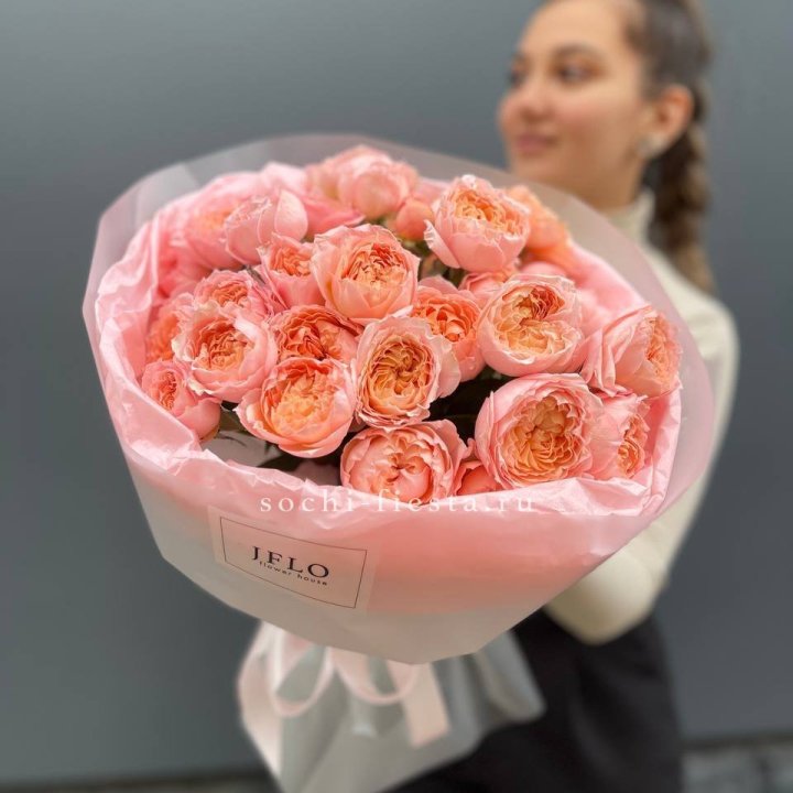 Букет из пионовидных роз Джульетта в Саранске