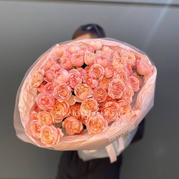 Букет из 21 пионовидной розы Джульетта в Саранске
