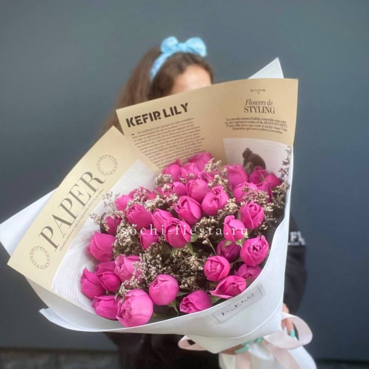 Пионовидные розы баблс №3 в Саранске