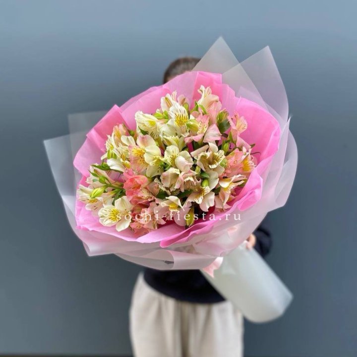 букет альстромерий "Черри" в Саранске