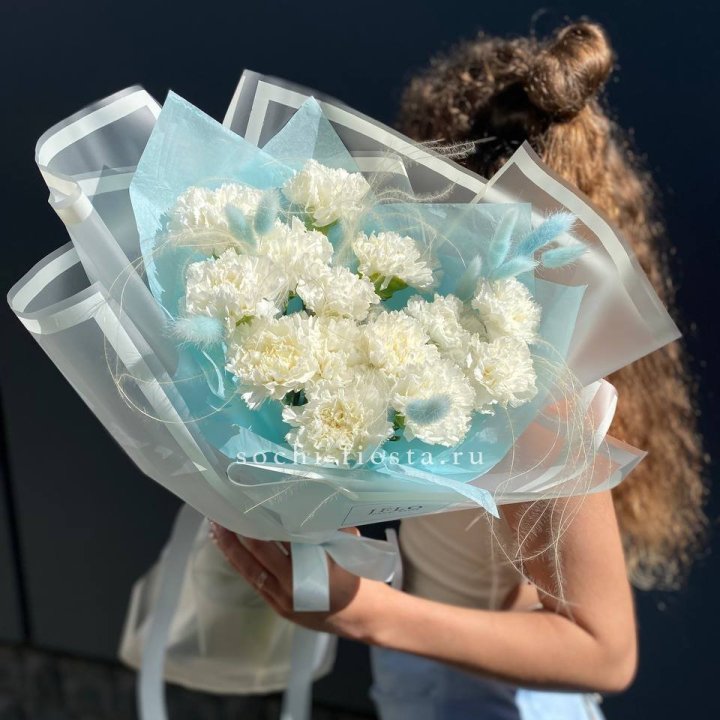 Воздушный букет из диантусов  в Саранске