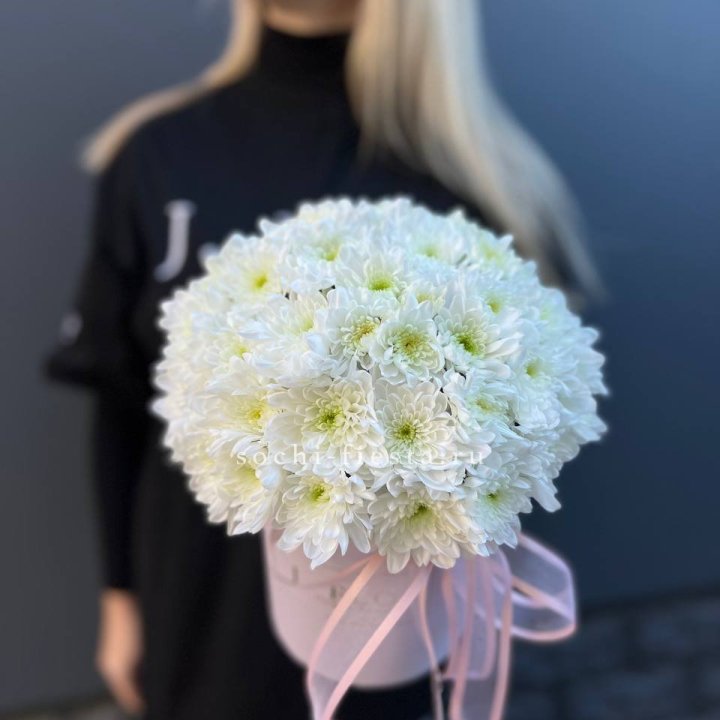 Коробка с хризантемами №1 в Саранске