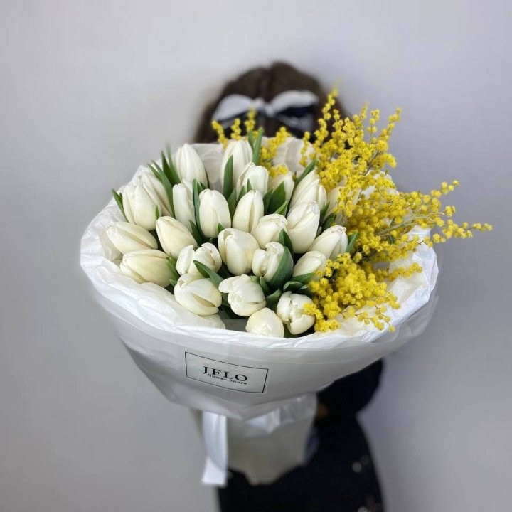 Дуо тюльпан и мимоза в Саранске