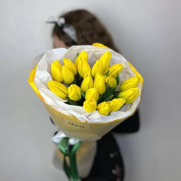  19 жёлтых тюльпанов в Саранске