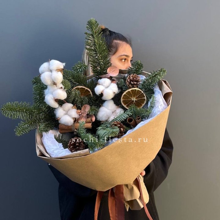 Зимний букет с нобилисом в Саранске