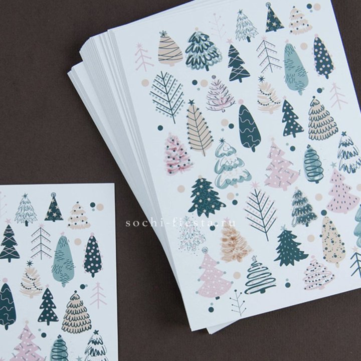 Открытка к букету "Елки" в Саранске