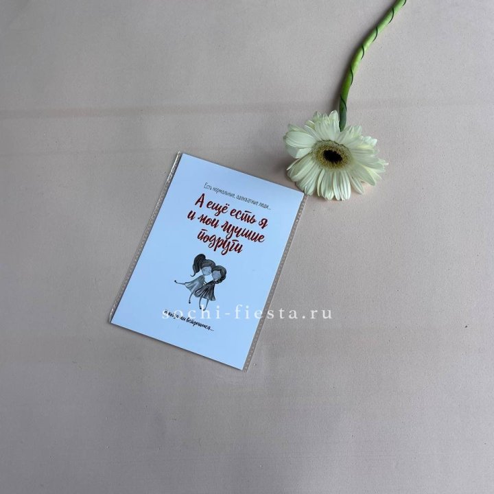 Открытка к букету "Я и мои лучшие подруги" в Саранске