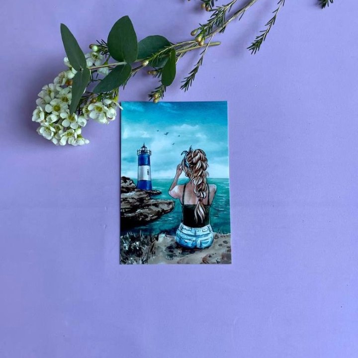 Открытка к букету "Океан" в Саранске