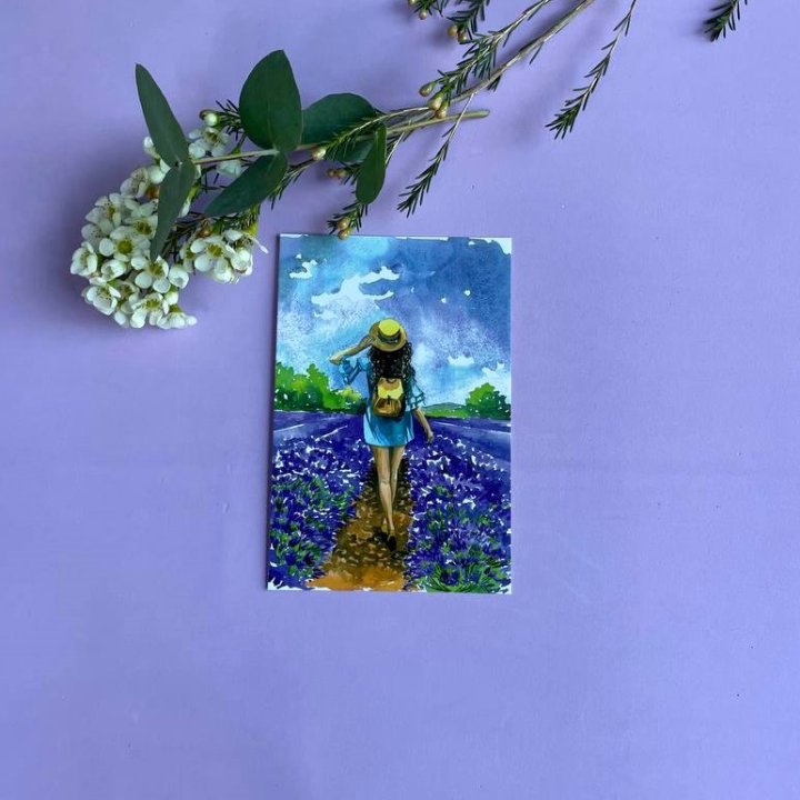 Открытка к букету "Цветочная дорога" в Саранске