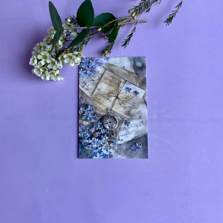 Открытка к букету "Время" в Саранске