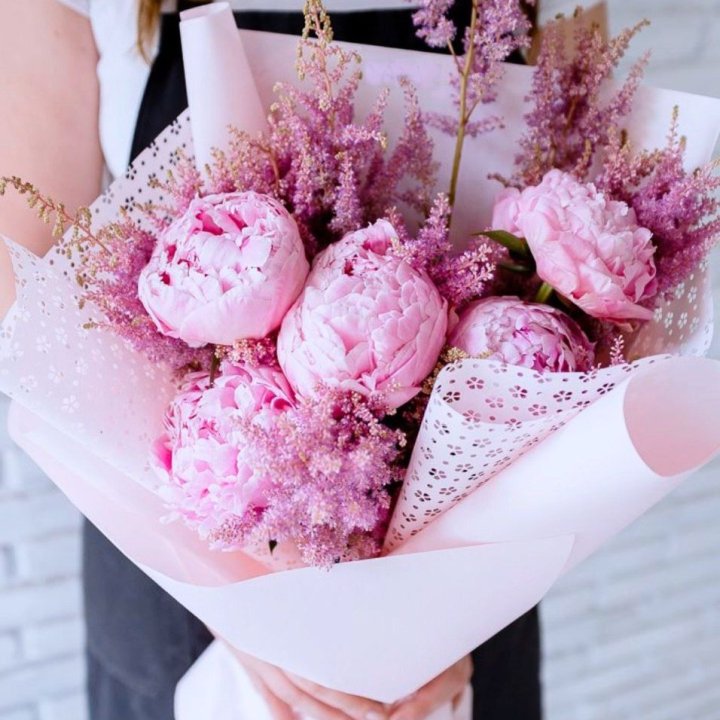 Букет пионов "Мелиса" в Саранске