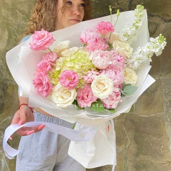 Букет с пионами №3 в Саранске
