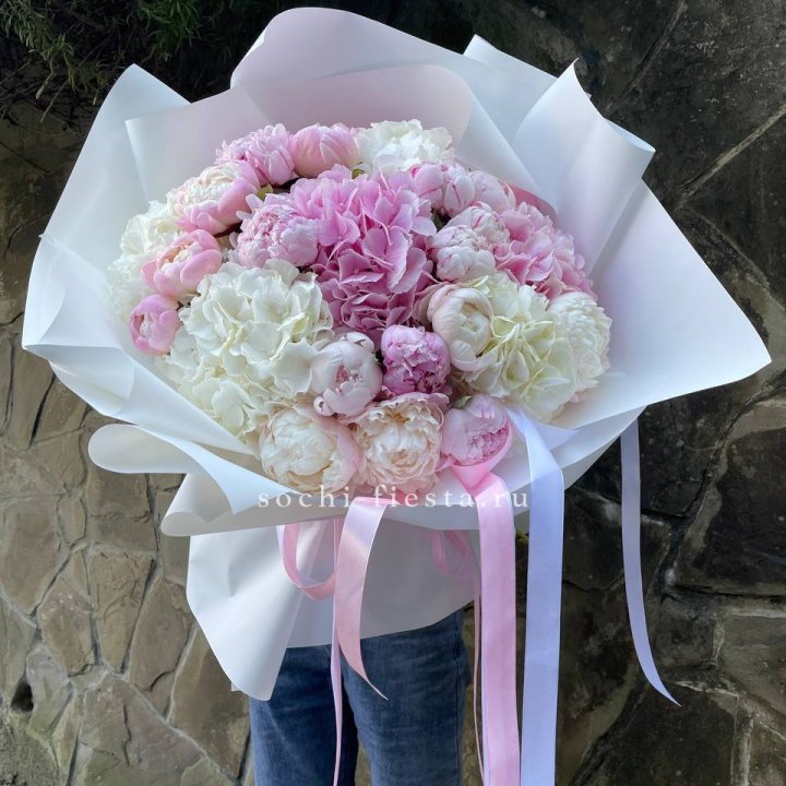Букет "Пионы и Гортензии" в Саранске