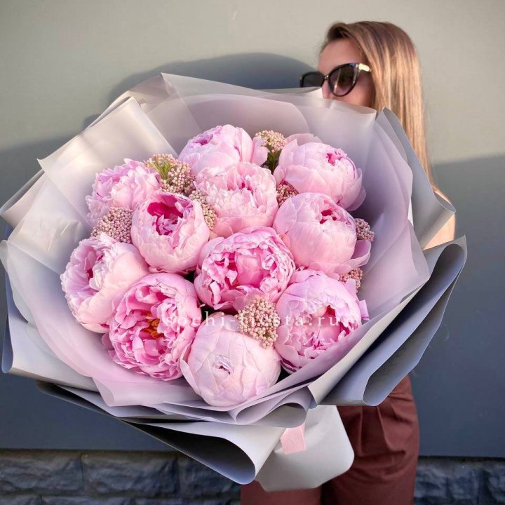 Букет с пионами "Стайл" в Саранске