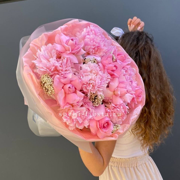  Букет с пионами "Пинки" в Саранске