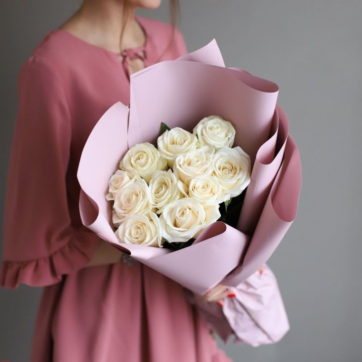11 белых роз в Саранске