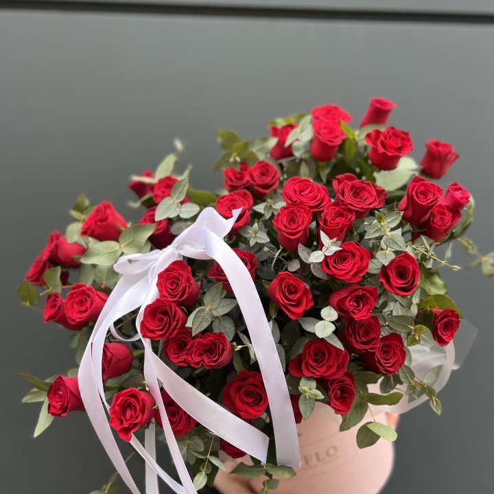 45 Красных роз в боксе "Сеньёрита" в Саранске