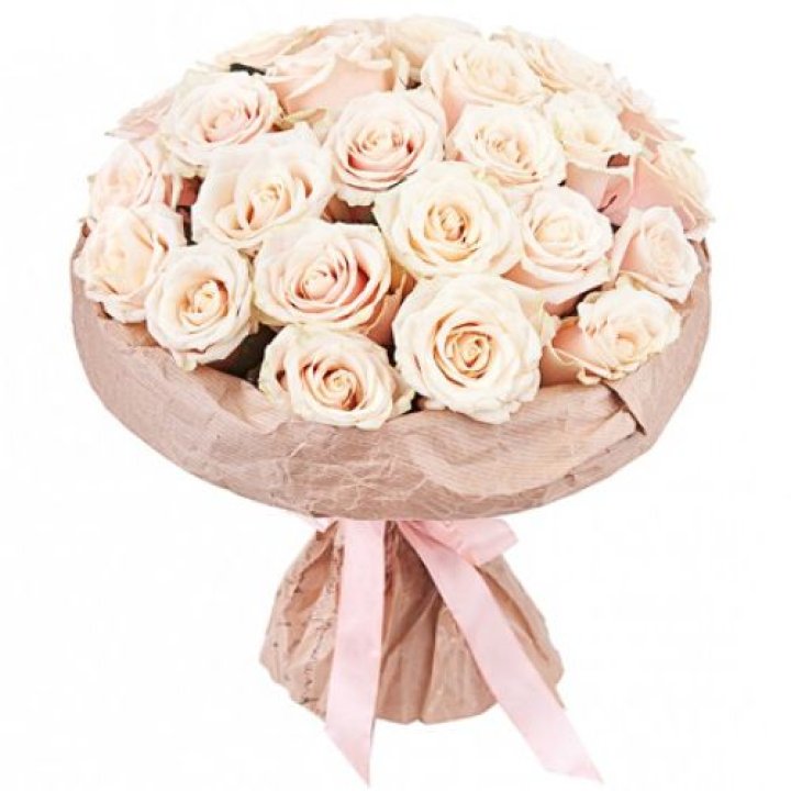 25 кремовых роз "Craft" в Саранске