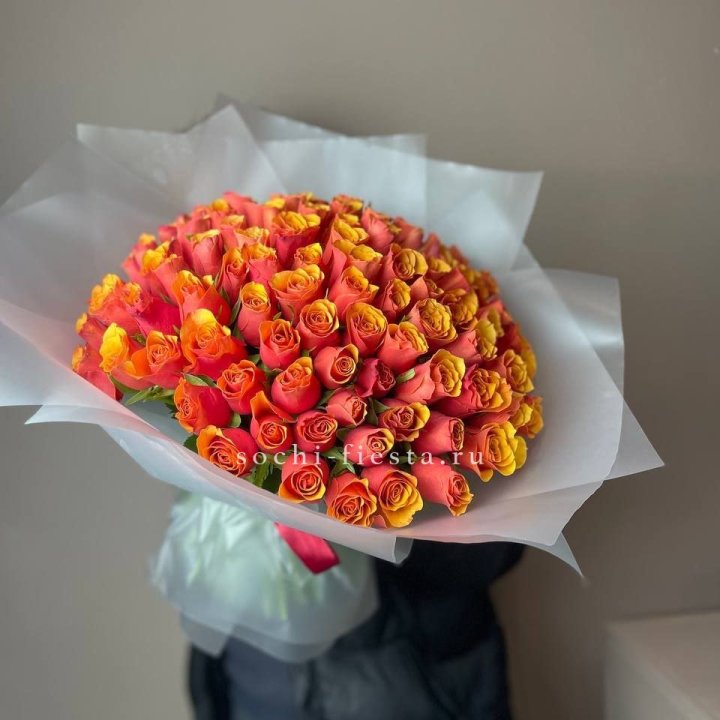 101 кенийская огненная роза  в Саранске