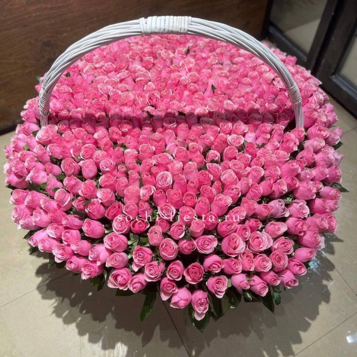 501 розовая роза в Саранске