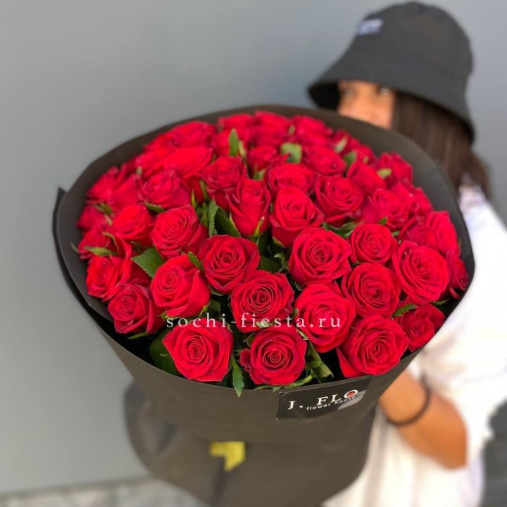 51 роза "Блек" в Саранске