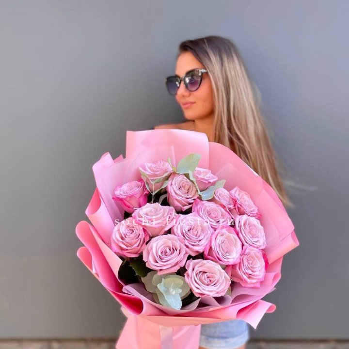 Букет розовых роз 2 в Саранске