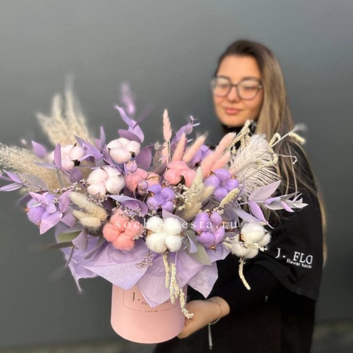 Авторский бокс с сухоцветами №4 в Саранске