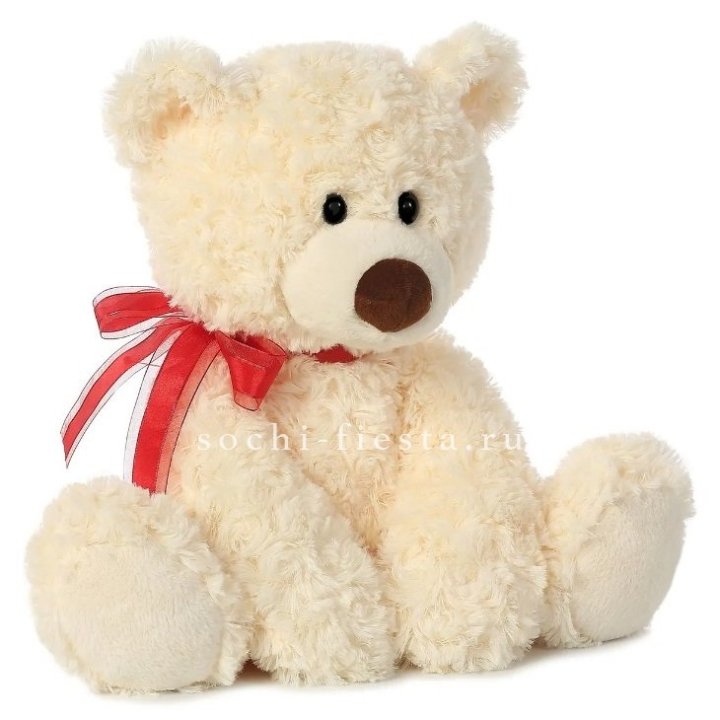 Белый плюшевый мишка  в Саранске